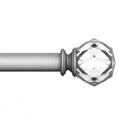 Home Decorators Collection Mix and Match Faceted Crystal Sphere 1 in. Curtain Rod Finial in Brushed Nickel (2-Pack) -Flora Home Decorators Soldes home decorators collection curtain rod finials u bnf1512k16 1d 1000