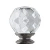 Home Decorators Collection Mix and Match Faceted Crystal Sphere 1 in. Curtain Rod Finial in Gunmetal (2-Pack) -Flora Home Decorators Soldes home decorators collection curtain rod finials u gmf1512k16 64 1000