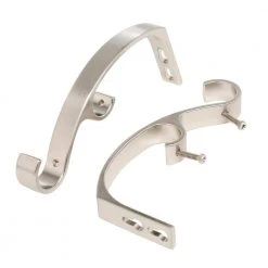 Home Decorators Collection 72 in. - 144 in. Telescoping 1 in. Double Curtain Rod in Brushed Nickel with Crystal Square Finials -Flora Home Decorators Soldes home decorators collection double curtain rods u bn144foms03 1f 1000