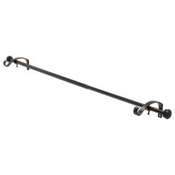 Home Decorators Collection 28 in. - 50 in. Telescoping 3/4 in. Double Rod Conversion Kit in Oil Rubbed Bronze -Flora Home Decorators Soldes home decorators collection double curtain rods u orb50fohj07 4f 1000
