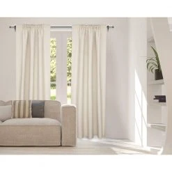 Home Decorators Collection 50 in. - 144 in. Telescoping 3/4 in. Double Rod Conversion Kit in Brushed Nickel -Flora Home Decorators Soldes home decorators collection double curtain rods ubn144fohj07 a0 1000