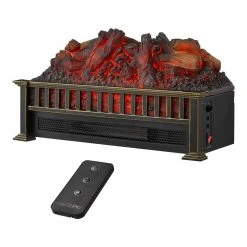 Home Decorators Collection 23 in. Electric Fireplace Log Set with Infrared Heat and Remote -Flora Home Decorators Soldes home decorators collection electric fireplace logs sp6177 c3 1000