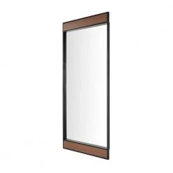 Home Decorators Collection Oversized Metal & Wood Frame Modern Floor Mirror (70 in. H x 30 in. W) -Flora Home Decorators Soldes home decorators collection floor mirrors 16mjkc2124 777 66 1000