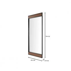 Home Decorators Collection Oversized Metal & Wood Frame Modern Floor Mirror (70 in. H x 30 in. W) -Flora Home Decorators Soldes home decorators collection floor mirrors 16mjkc2124 777 e1 1000