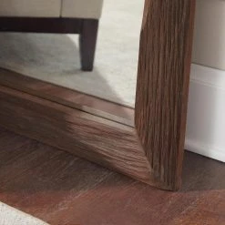 Home Decorators Collection Oversized Dark Stain Wood Frame Classic Floor Mirror (76 in. H x 31 in. W) -Flora Home Decorators Soldes home decorators collection floor mirrors 17mj2065 ds 1d 1000