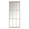 Home Decorators Collection Oversized Gold Metal Frame Windowpane Classic Floor Mirror (70 in. H x 29 in. W) -Flora Home Decorators Soldes home decorators collection floor mirrors 19mje2742 g 64 1000