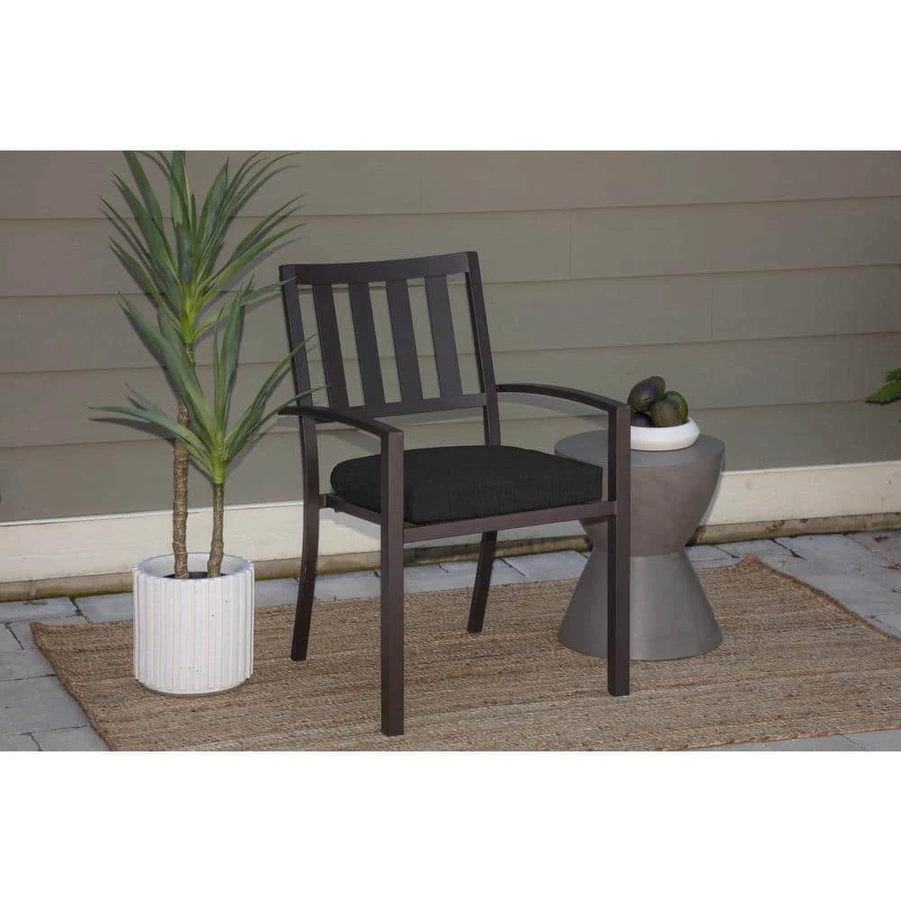 Home Decorators Collection 18 x 18 Sunbrella Canvas Black Outdoor Chair Cushion (2-Pack) 4 Home Decorators Collection 18 x 18 Sunbrella Canvas Black Outdoor Chair Cushion (2-Pack) - Image 2