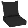 Home Decorators Collection Oak Cliff 24 x 24 Sunbrella Canvas Black Deep Seating Outdoor Lounge Chair Cushion -Flora Home Decorators Soldes home decorators collection lounge chair cushions ah1n821b d9d1 64 1000