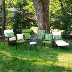 Home Decorators Collection Oak Cliff 24 x 24 Sunbrella Foster Surfside Deep Seating Outdoor Lounge Chair Cushion -Flora Home Decorators Soldes home decorators collection lounge chair cushions ah22821b d9d1 1f 1000