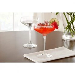 Home Decorators Collection Genoa 11.25 oz. Lead-Free Crystal Coupe Cocktail Glasses (Set of 4) -Flora Home Decorators Soldes home decorators collection margarita glasses 255420 e1 1000