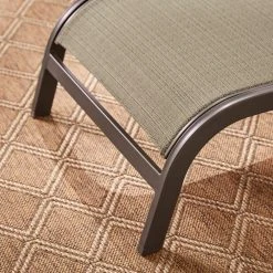 Home Decorators Collection Commercial Aluminum Dark Taupe Outdoor Stack Chaise Lounge with Sunbrella Elevation Stone Sling (2-Pack) -Flora Home Decorators Soldes home decorators collection outdoor chaise lounges fla60441 2pk es 40 1000