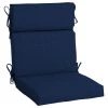 Home Decorators Collection 21.5 x 44 Sunbrella Spectrum Indigo High Back Outdoor Dining Chair Cushion -Flora Home Decorators Soldes home decorators collection outdoor dining chair cushions ah27216b d9d1 64 1000