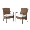 Home Decorators Collection Bolingbrook Stationary Wicker Outdoor Dining Chair with Bare Cushions (2-Pack) -Flora Home Decorators Soldes home decorators collection outdoor dining chairs d13106 d b 64 1000