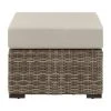 Home Decorators Collection Kingsbrook Commercial Aluminum Wicker Outdoor Ottoman with Tan Cushion 1 Home Decorators Collection Kingsbrook Commercial Aluminum Wicker Outdoor Ottoman with Tan Cushion -Flora Home Decorators Soldes home decorators collection outdoor ottomans gf 11104 arp a 64 1000