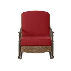 Home Decorators Collection Bolingbrook Wicker Outdoor Rocking Chair with Bare Cushions -Flora Home Decorators Soldes home decorators collection outdoor rocking chairs d13106 r b 44 1000
