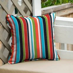 Home Decorators Collection 17 in. x 17 in. Sunbrella Carousel Confetti Square Outdoor Throw Pillow (2-Pack) -Flora Home Decorators Soldes home decorators collection outdoor throw pillows ah1v545b d9d2 e1 1000