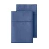 Home Decorators Collection 500 Thread Count Egyptian Cotton Sateen King Pillowcase in Midnight (Set of 2) -Flora Home Decorators Soldes home decorators collection pillowcases fs3023s500kpe04 64 1000