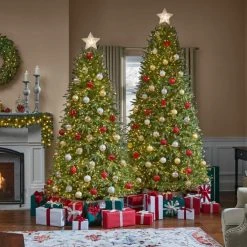 Home Decorators Collection 7.5 ft Grand Duchess Balsam Fir Christmas Tree -Flora Home Decorators Soldes home decorators collection pre lit christmas trees 21le31007 77 1000
