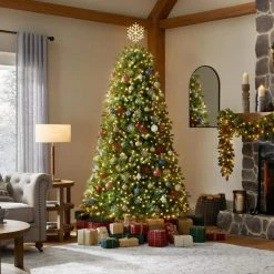 Home Decorators Collection 7.5 ft Merridale Balsam Fir LED Christmas Tree -Flora Home Decorators Soldes home decorators collection pre lit christmas trees 21wl10117 77 1000