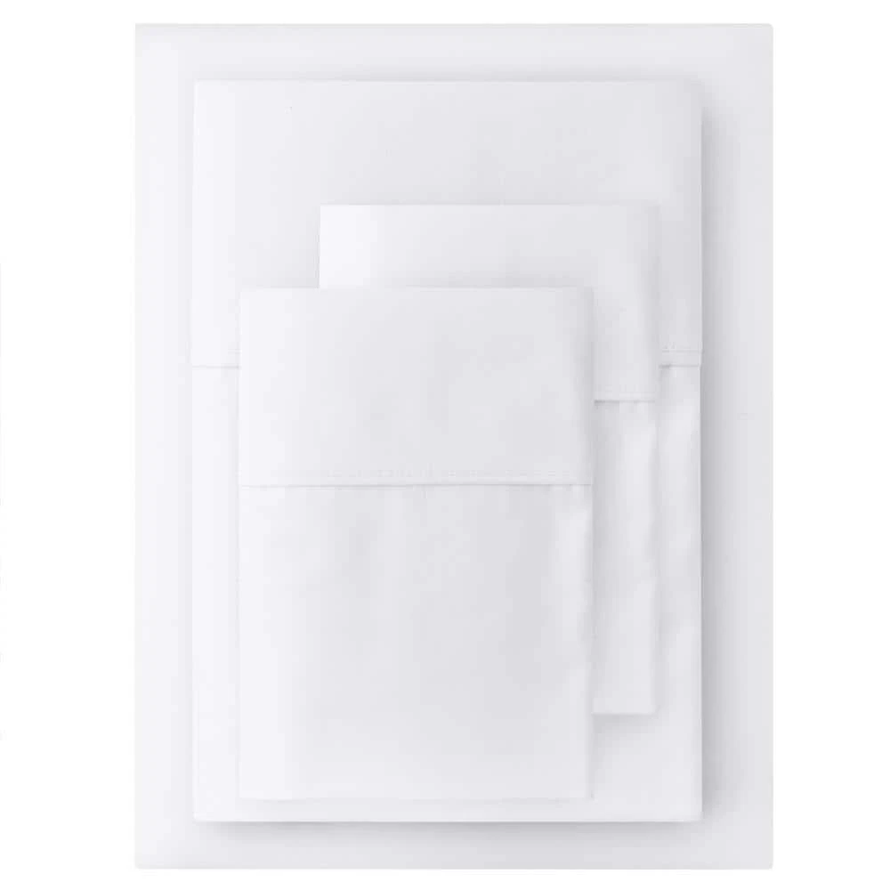 Home Decorators Collection 400 Thread Count Performance Cotton Sateen 4-Piece Queen Sheet Set in White 3 Home Decorators Collection 400 Thread Count Performance Cotton Sateen 4-Piece Queen Sheet Set in White