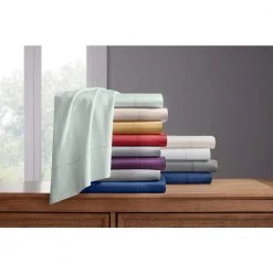 Home Decorators Collection 500 Thread Count Egyptian Cotton Sateen 6-Piece Queen Sheet Set in Midnight 14 Home Decorators Collection 500 Thread Count Egyptian Cotton Sateen 6-Piece Queen Sheet Set in Midnight -Flora Home Decorators Soldes home decorators collection sheet sets 500tc egy sat css solidmidnight 1d 1000