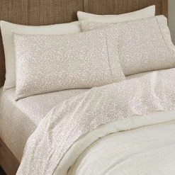 Home Decorators Collection 300 Thread Count Cotton Sateen Emma Khaki Floral 4-Piece Queen Sheet Set -Flora Home Decorators Soldes home decorators collection sheet sets qn ema khki a0 1000