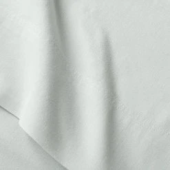 Home Decorators Collection Cotton Linen Sea Breeze Green 4-Piece Queen Sheet Set -Flora Home Decorators Soldes home decorators collection sheet sets qn sbr ctln 40 1000