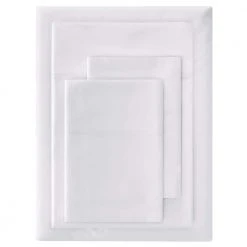 Home Decorators Collection 600 Thread Count Supima Cotton Sateen 4-Piece Queen Sheet Set in White