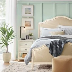 Home Decorators Collection 600 Thread Count Supima Cotton Sateen 4-Piece Queen Sheet Set in White -Flora Home Decorators Soldes home decorators collection sheet sets ss qn white 77 1000