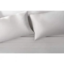 Home Decorators Collection 600 Thread Count Supima Cotton Sateen 4-Piece Queen Sheet Set in White -Flora Home Decorators Soldes home decorators collection sheet sets ss qn white a0 1000