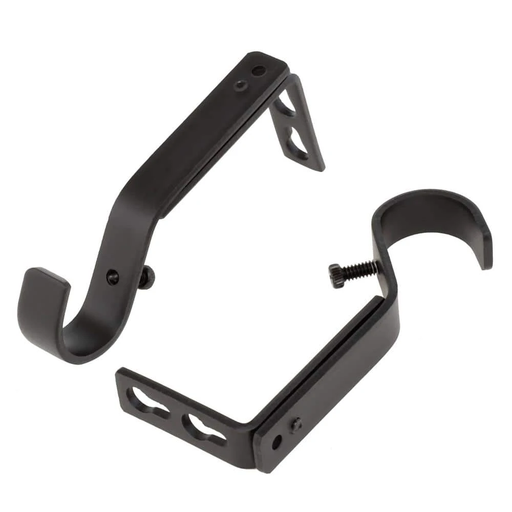 Home Decorators Collection 72 in. - 144 in. Mix and Match Telescoping 1 in. Single Curtain Rod in Matte Black 11 Home Decorators Collection 72 in. - 144 in. Mix and Match Telescoping 1 in. Single Curtain Rod in Matte Black - Image 9