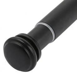 Home Decorators Collection 36 in. - 72 in. Mix and Match Telescoping 1 in. Single Curtain Rod in Matte Black -Flora Home Decorators Soldes home decorators collection single curtain rods amb72fohj07 66 1000