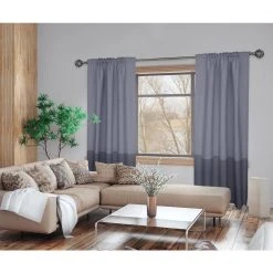 Home Decorators Collection 36 in. - 72 in. Telescoping 1 in. Single Curtain Rod Kit in Gunmetal with Round Cage Finials -Flora Home Decorators Soldes home decorators collection single curtain rods fpem10 13672gm 31 1000