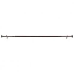 Home Decorators Collection 36 in. - 72 in. Mix and Match Telescoping 1 in. Single Curtain Rod in Gunmetal -Flora Home Decorators Soldes home decorators collection single curtain rods u gm72fohj07 4f 1000