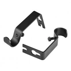 Home Decorators Collection 72 in. - 144 in. Telescoping 1 in. Single Curtain Rod Kit in Matte Black with Ball Finial -Flora Home Decorators Soldes home decorators collection single curtain rods umb1441608j26 a0 1000