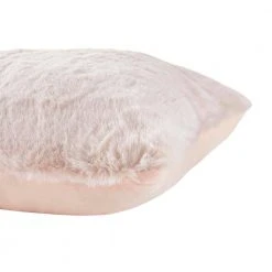 Home Decorators Collection Piper Blush Pink Faux Rabbit Fur Square 20 in. x 20 in. Throw Pillow -Flora Home Decorators Soldes home decorators collection throw pillows pip2020bls pldc 1d 1000