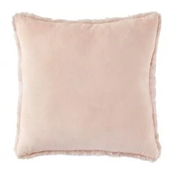 Home Decorators Collection Piper Blush Pink Faux Rabbit Fur Square 20 in. x 20 in. Throw Pillow -Flora Home Decorators Soldes home decorators collection throw pillows pip2020bls pldc 66 1000