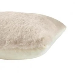 Home Decorators Collection Piper Cream Faux Rabbit Fur Square 20 in. x 20 in. Throw Pillow -Flora Home Decorators Soldes home decorators collection throw pillows pip2020crm pldc 1d 1000