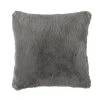 Home Decorators Collection Piper Dark Grey Faux Rabbit Fur 20 in. x 20 in. Square Throw Pillow -Flora Home Decorators Soldes home decorators collection throw pillows pip2020ltg pldc 64 1000