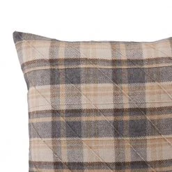 Home Decorators Collection Beige Plaid 18 in. x 18 in. Square Decorative Throw Pillow -Flora Home Decorators Soldes home decorators collection throw pillows s00161023395 c3 1000