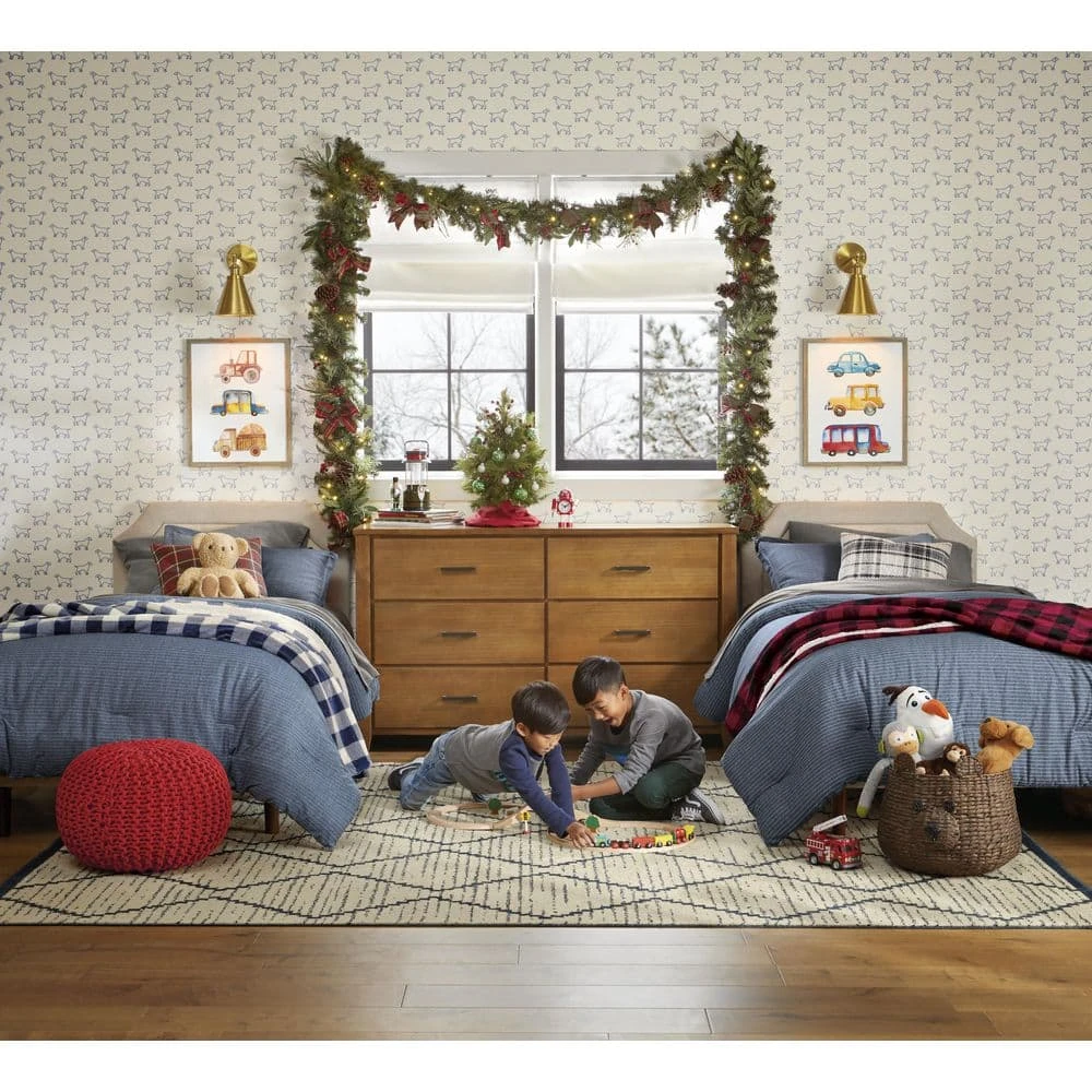 Home Decorators Collection Charcoal Gray Plaid 18 in. x 18 in. Square Decorative Throw Pillow 12 Home Decorators Collection Charcoal Gray Plaid 18 in. x 18 in. Square Decorative Throw Pillow - Image 10