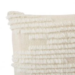 Home Decorators Collection Cream Fringe Textured 18 in. x 18 in. Square Decorative Throw Pillow -Flora Home Decorators Soldes home decorators collection throw pillows s00161045216 40 1000