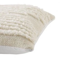 Home Decorators Collection Cream Fringe Textured 18 in. x 18 in. Square Decorative Throw Pillow -Flora Home Decorators Soldes home decorators collection throw pillows s00161045216 a0 1000