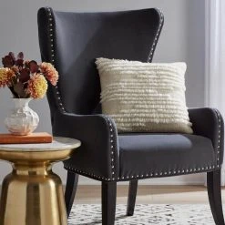 Home Decorators Collection Cream Fringe Textured 18 in. x 18 in. Square Decorative Throw Pillow -Flora Home Decorators Soldes home decorators collection throw pillows s00161045216 e1 1000