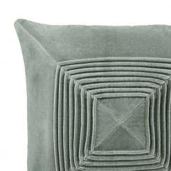 Home Decorators Collection Pale Blue Geometric Pleated 18 in. x 18 in. Square Decorative Throw Pillow -Flora Home Decorators Soldes home decorators collection throw pillows s00161061266 40 1000