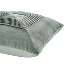 Home Decorators Collection Pale Blue Geometric Pleated 18 in. x 18 in. Square Decorative Throw Pillow -Flora Home Decorators Soldes home decorators collection throw pillows s00161061266 a0 1000