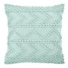 Home Decorators Collection Seafoam Blue Herringbone Woven Textured 18 in. x 18 in. Square Decorative Throw Pillow