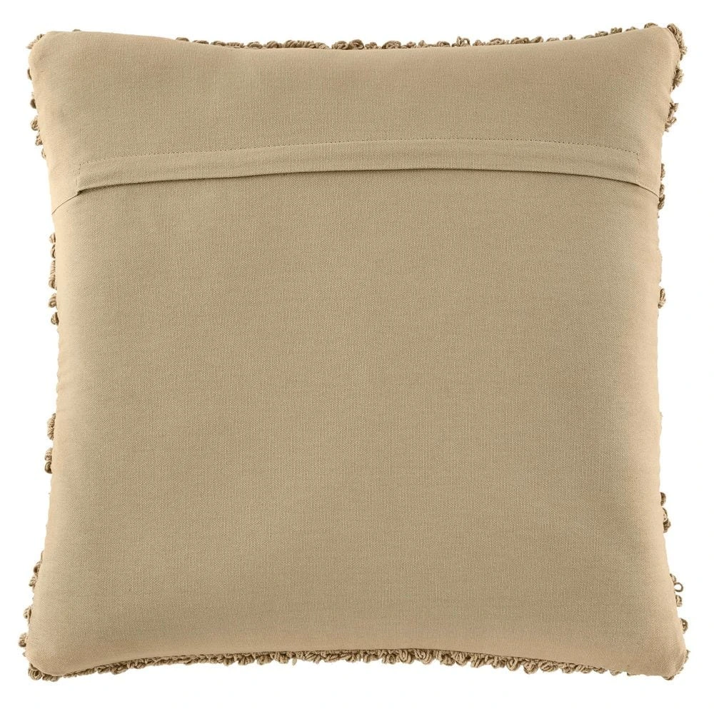 Home Decorators Collection Tan Herringbone Woven Textured 18 in. x 18 in. Square Decorative Throw Pillow 5 Home Decorators Collection Tan Herringbone Woven Textured 18 in. x 18 in. Square Decorative Throw Pillow - Image 3