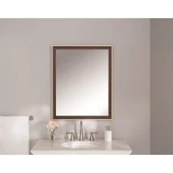 Home Decorators Collection 32 in. x 26 in. Beaded Classic Rectangle Framed Vanity Mirror -Flora Home Decorators Soldes home decorators collection wall mirrors 1001085202 31 1000