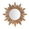 Home Decorators Collection Medium Sunburst Brown Antiqued Art Deco Accent Mirror (34 in. Diameter) -Flora Home Decorators Soldes home decorators collection wall mirrors 18mj02w056 64 1000